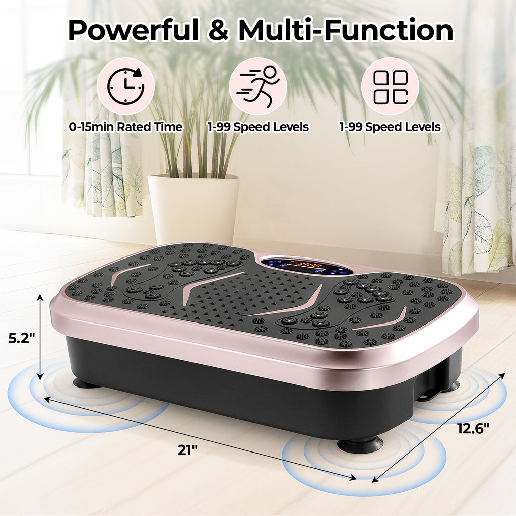 Vibrationsplatte – Fitness-Vibrationsboard für Zuhause, Ganzkörper-Training, Fettverbrennung & Körperformung