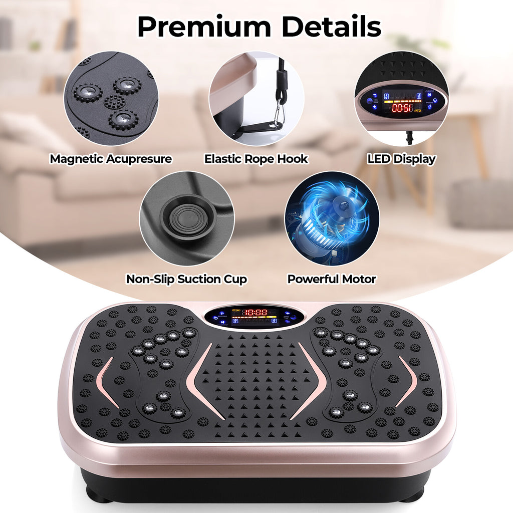 Vibrationsplatte – Fitness-Vibrationsboard für Zuhause, Ganzkörper-Training, Fettverbrennung & Körperformung