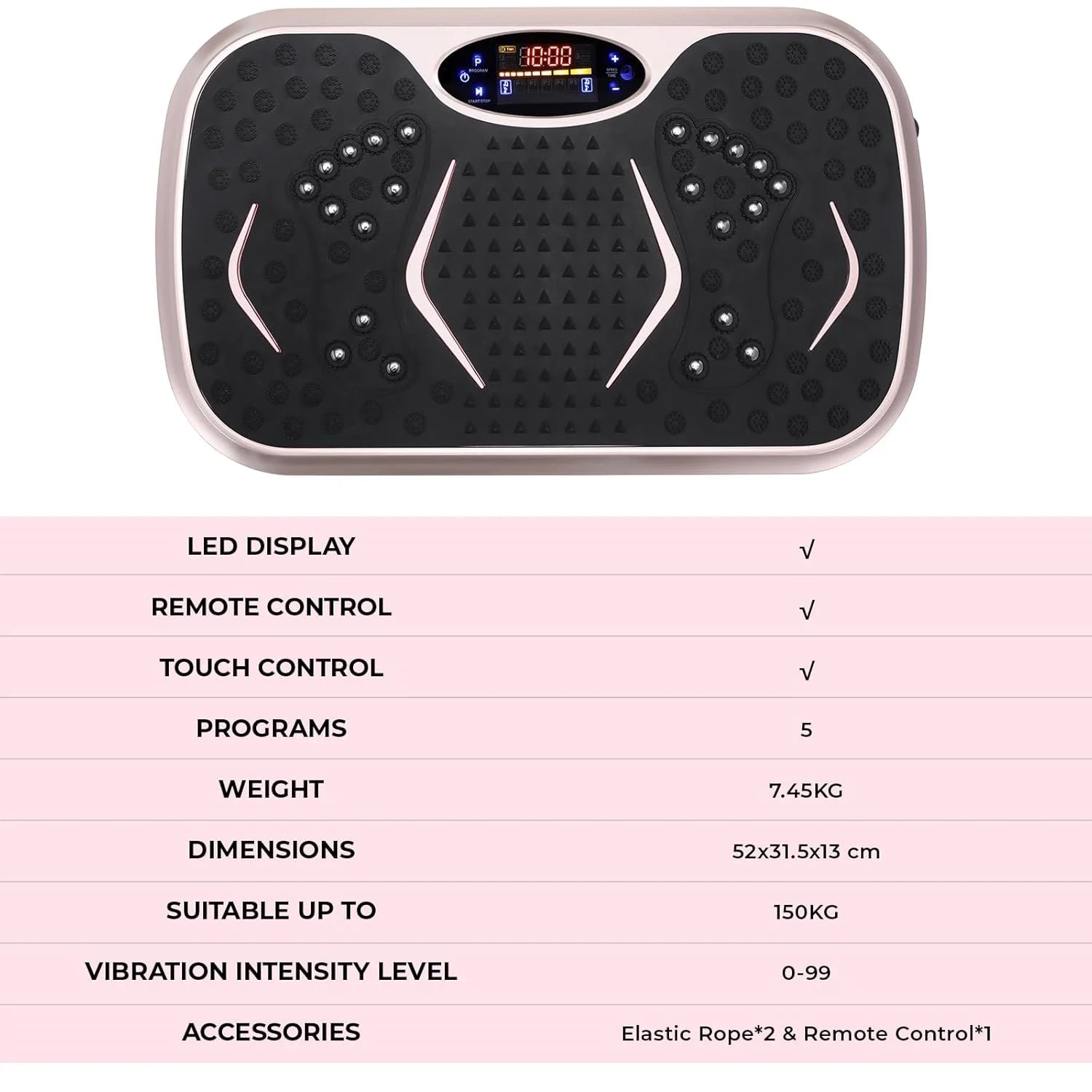 Vibrationsplatte – Fitness-Vibrationsboard für Zuhause, Ganzkörper-Training, Fettverbrennung & Körperformung