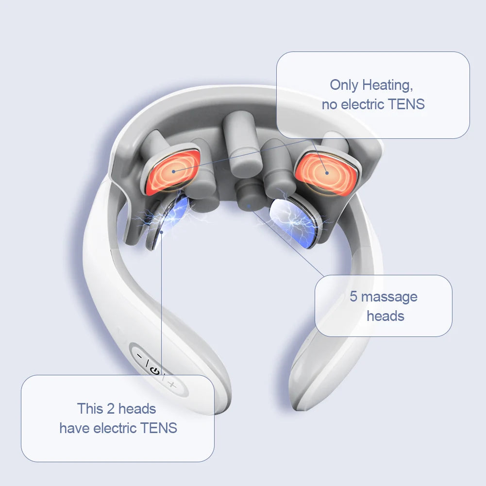Nacken & Schulter Massagegerät – TENS Wärmetherapie, kabellos