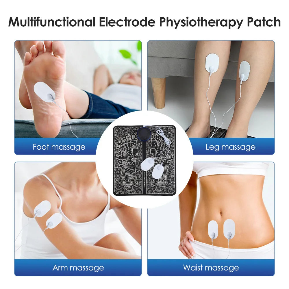 EMS Fußmassage-Pad – Schmerzlinderung, Akupunktur-Massage, elektrische Muskelstimulation & verbesserte Durchblutung