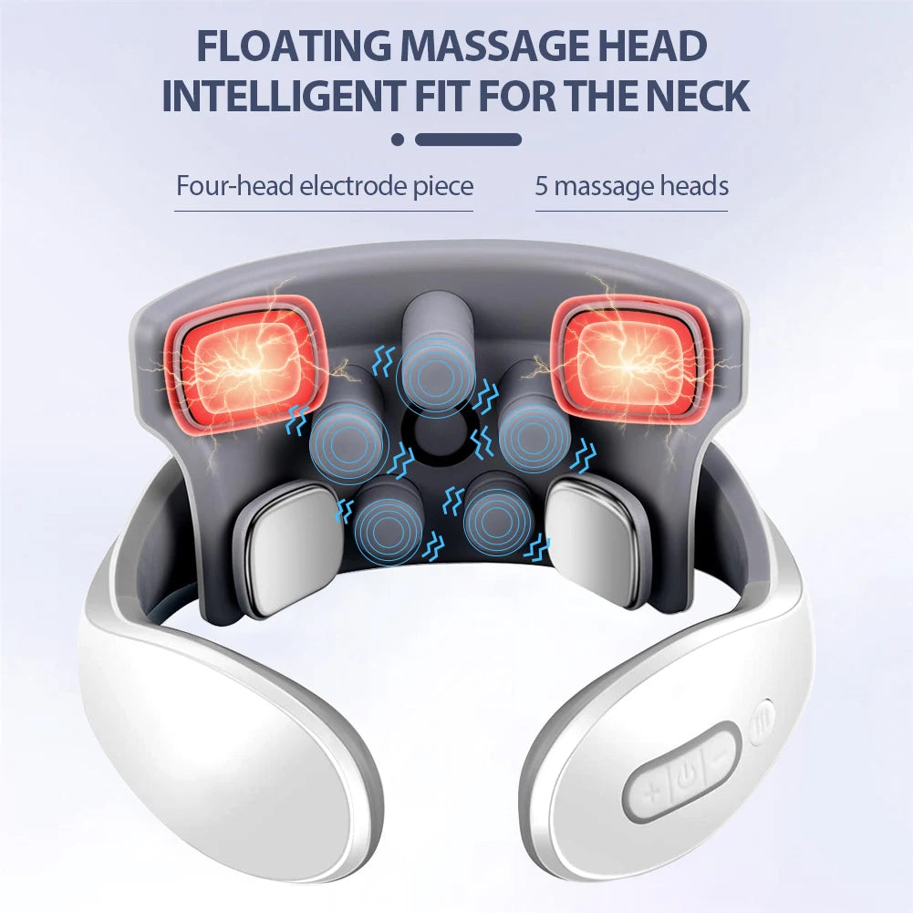 Nacken & Schulter Massagegerät – TENS Wärmetherapie, kabellos